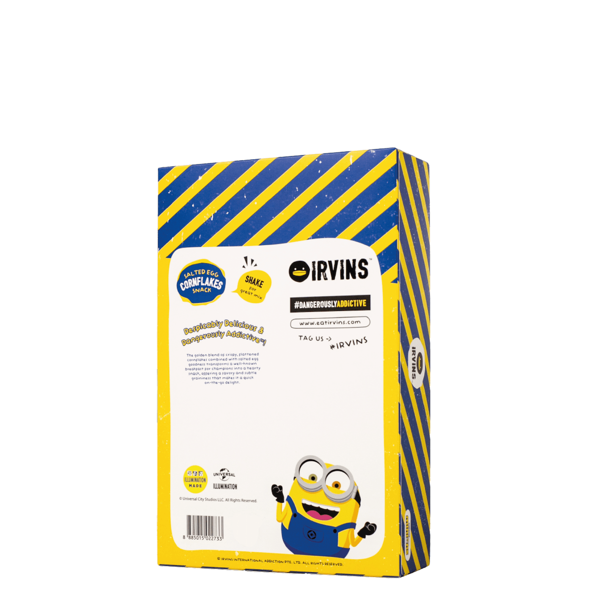 IRVINS x MINIONS Salted Egg Cornflakes Snack 90g (10 sachets x 9g) with Coloring Kit