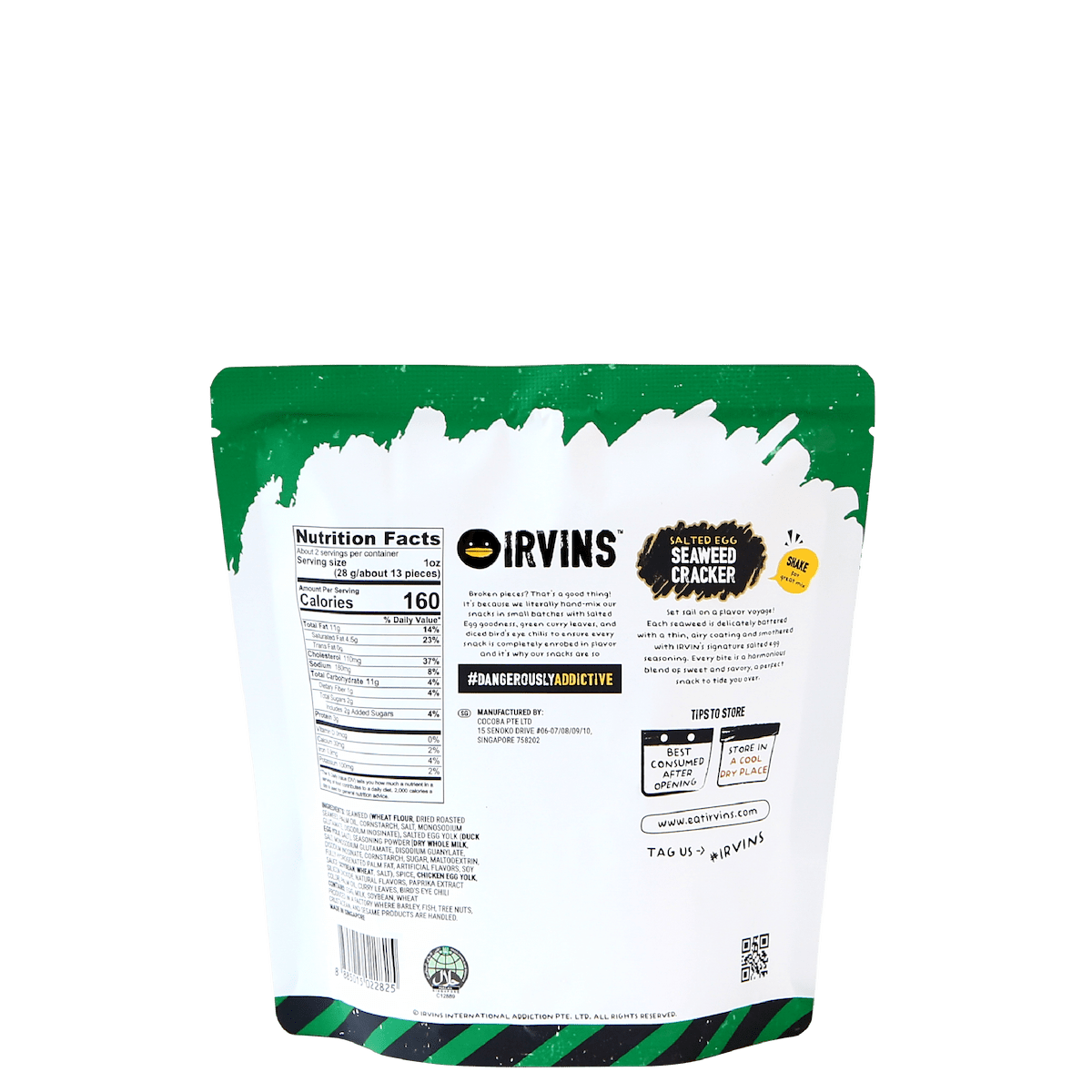 IRVINS Salted Egg Seaweed Cracker (50g)
