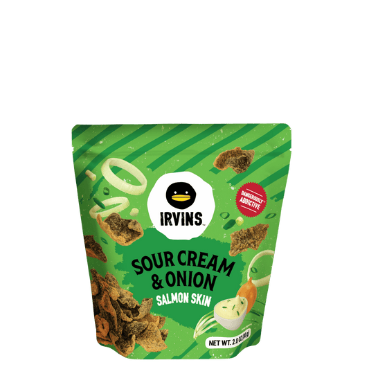 IRVINS Lite Sour Cream & Onion Salmon Skin (70g) [Corporate]
