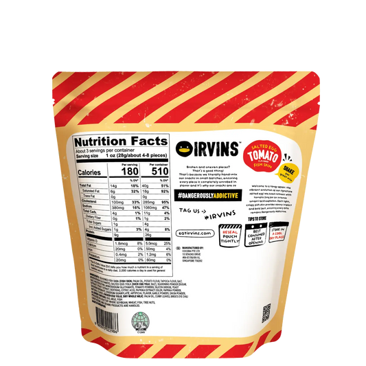 IRVINS Salted Egg Tomato Flavoured Fish Skin (80g)