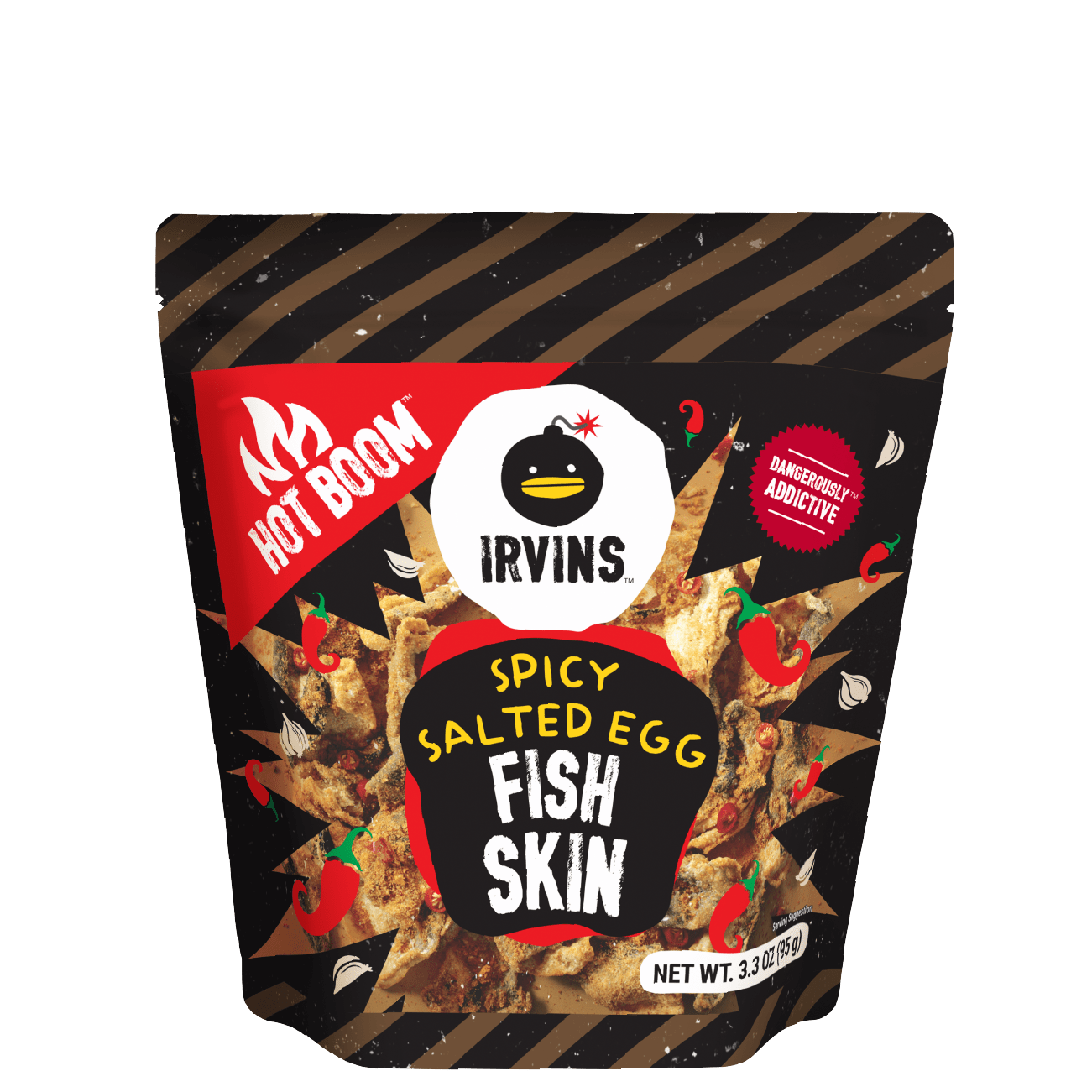 IRVINS Hot Boom Salted Egg Fish Skin (95g)