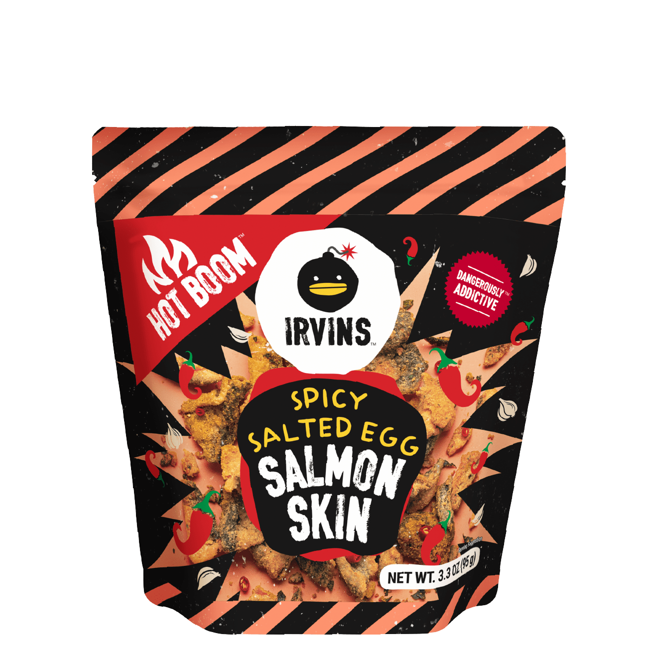 IRVINS Hot Boom Salted Egg Salmon Skin (95g)