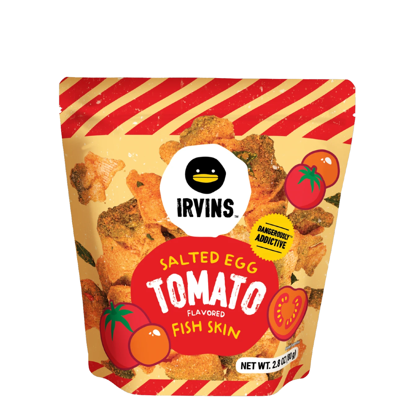 IRVINS Salted Egg Tomato Flavoured Fish Skin (80g)