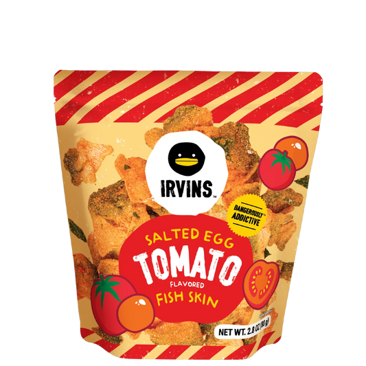 IRVINS Salted Egg Tomato Flavoured Fish Skin (80g)