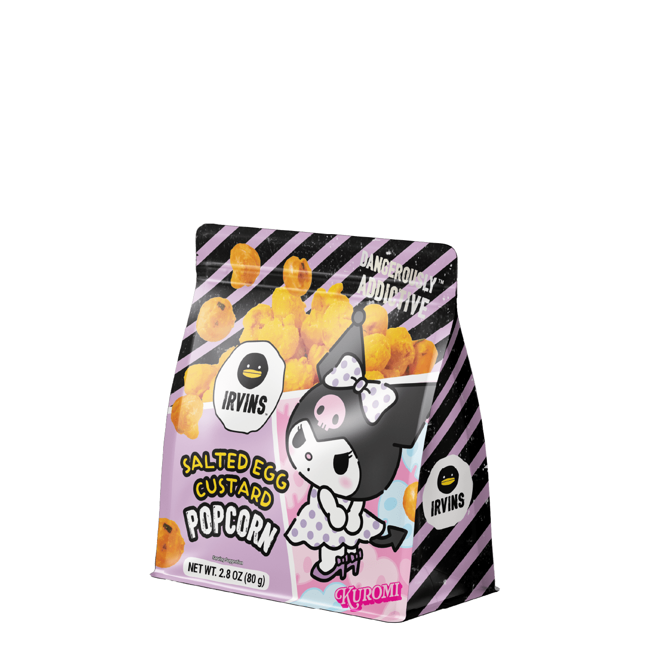 IRVINS | Kuromi Salted Egg Custard Popcorn (80g)