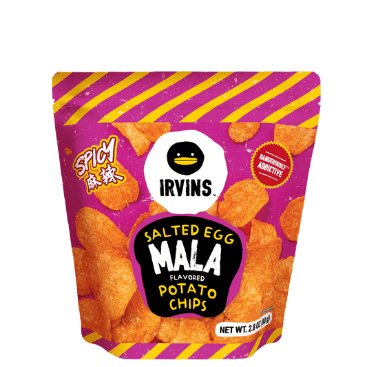 IRVINS Salted Egg Mala Flavoured Potato Chips (80g)