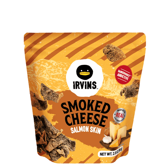 IRVINS Smoked Cheese Salmon Skin (80g)