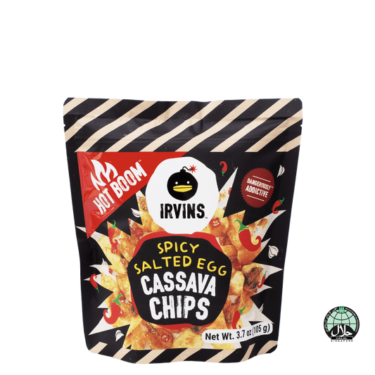 IRVINS Hot Boom Salted Egg Cassava Chips (105g)