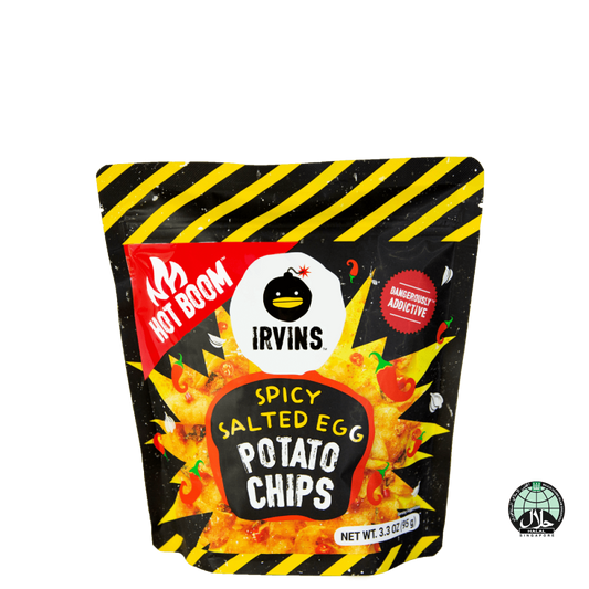 IRVINS Hot Boom Salted Egg Potato Chips (95g)