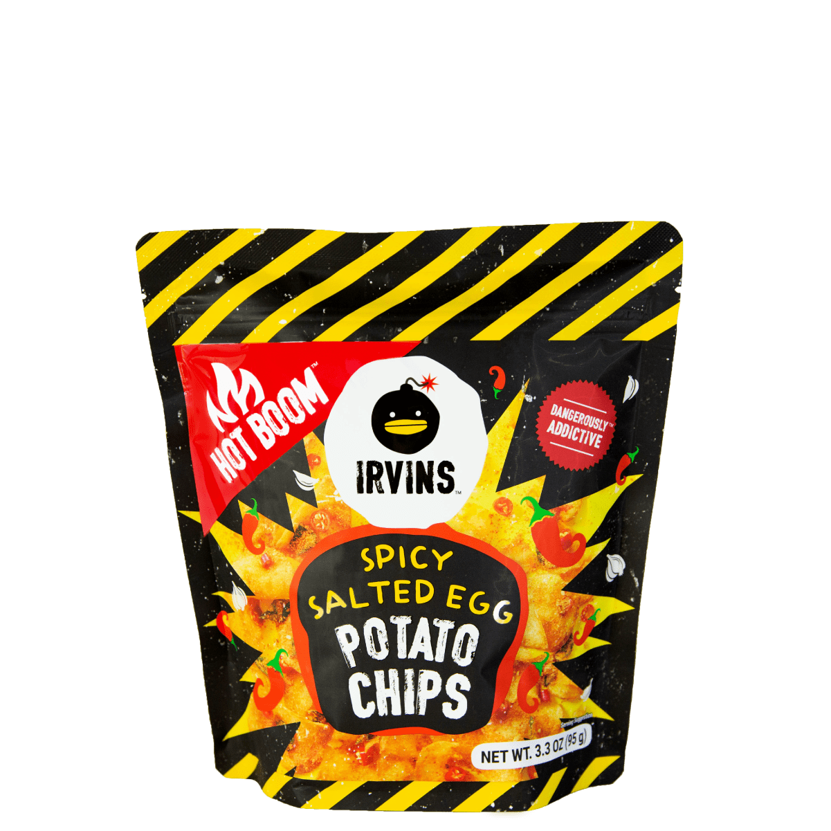 IRVINS Hot Boom Salted Egg Potato Chips (95g)