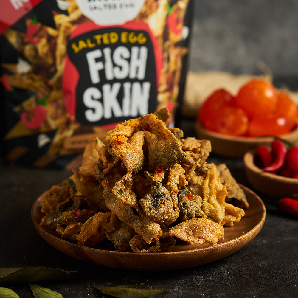 IRVINS Hot Boom Salted Egg Fish Skin Small (105g)